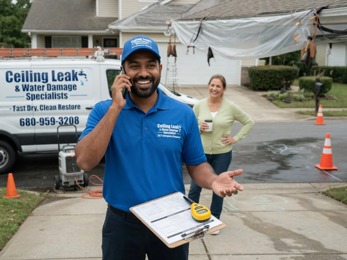 Ceiling Leak Cleanup Fort Laramie, WY FAQs
